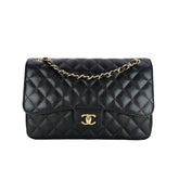 Jumbo Double Flap Caviar GHW S25